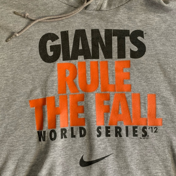 Nike Giants 2012 World Series Hoodie Sz M - Picture 3 of 6